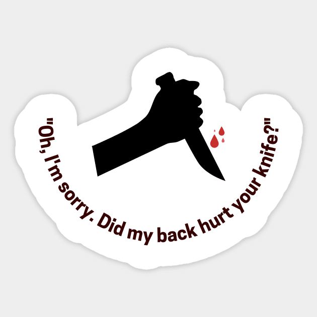 Narcissist is Hurt Sticker by twinkle.shop